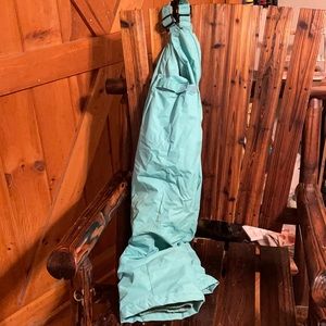 Columbia light blue bibs (overall snow pants)
